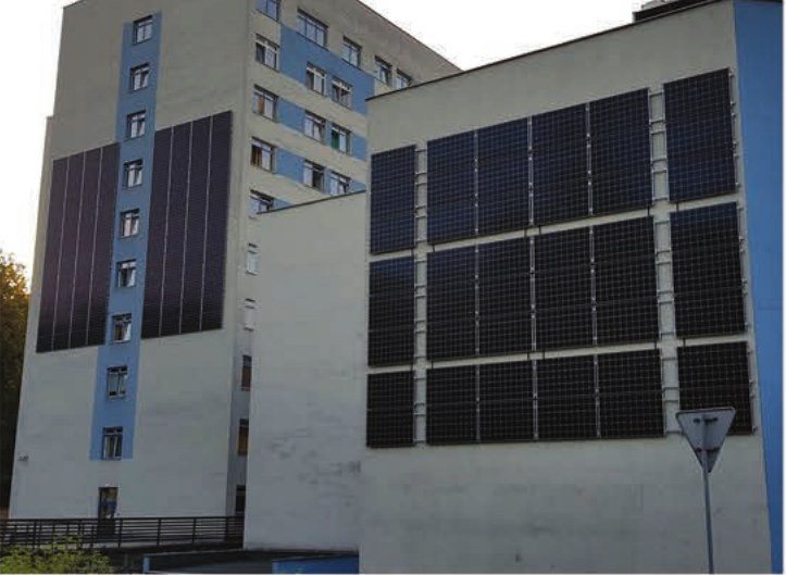 Panele fotowoltaiczne na elewacjach Szpitala Śląskiego w Cieszynie